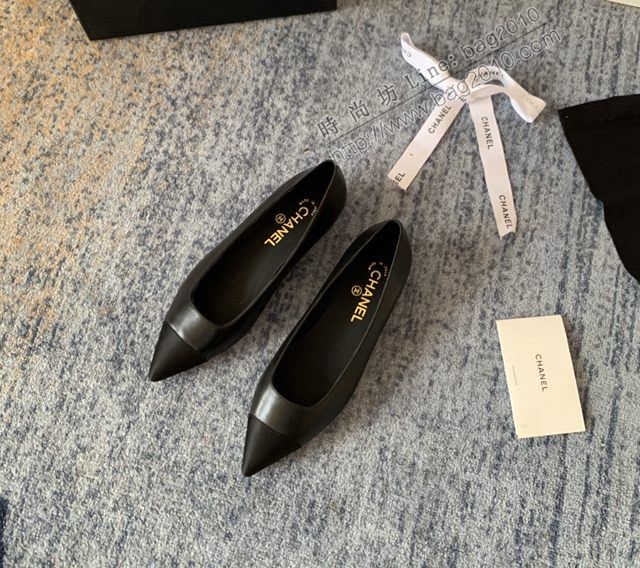 Chanel女鞋 香奈兒2020Cruise新款 小香單鞋 Chanel羊皮後空涼鞋  naq1126